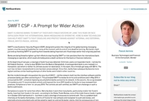 Blog SWIFT CSP - Pascal Aerens